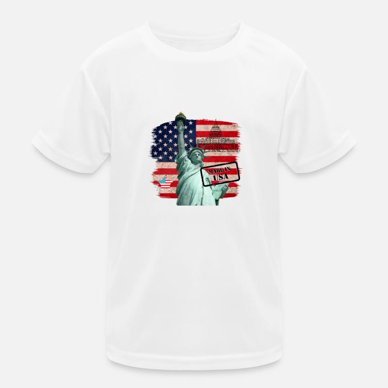 Statue de la Liberté, États-Unis T-shirt sport Enfant