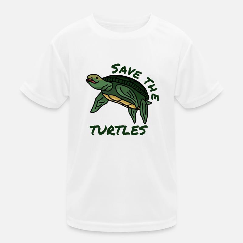 Save the turtles Help quote Environment Plastic Kids Functional T-Shirt