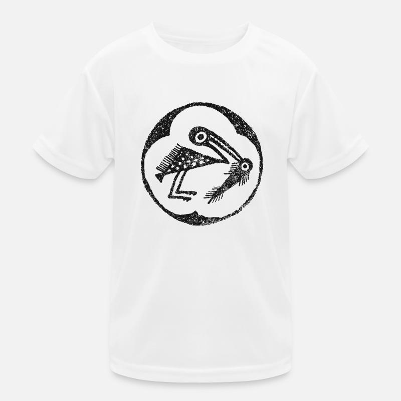 Grey heron Kids Functional T-Shirt