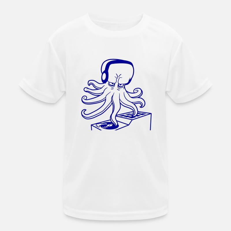 Kraken Monster DJ Squid Octopus Table de mixage T-shirt sport Enfant