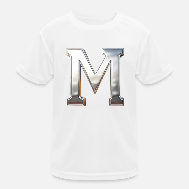 Chrome ,, M " Metallic Kinder Funktions-T-Shirt