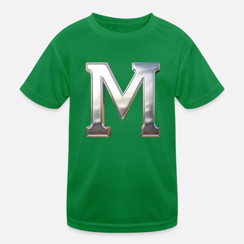 Chrome ,, M " Métallisé T-shirt sport Enfant