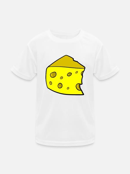 Käse Kostüm - Kinder Funktions-T-Shirt - Weiß