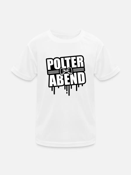 Polterabend Junggesellenabschied - Kinder Funktions-T-Shirt - Weiß - Vorne