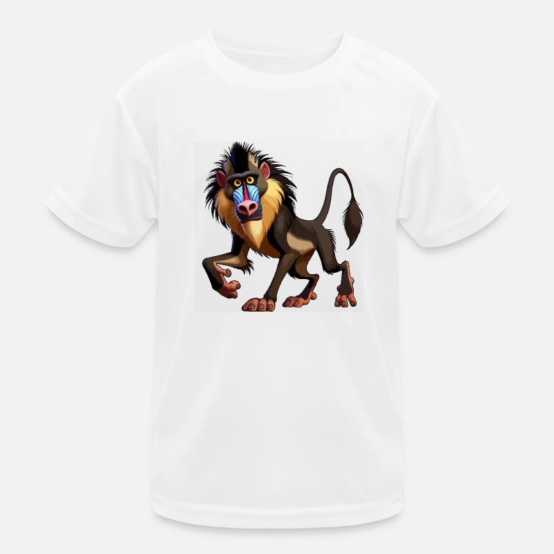 Mandrill-Pavian Kinder Funktions-T-Shirt