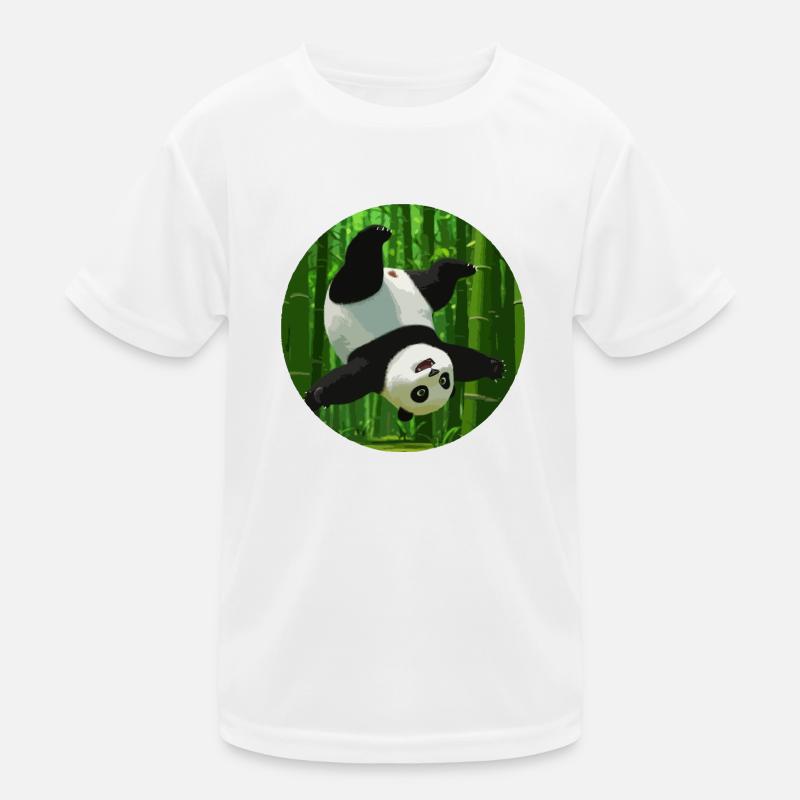 Panda faisant un saut périlleux T-shirt sport Enfant