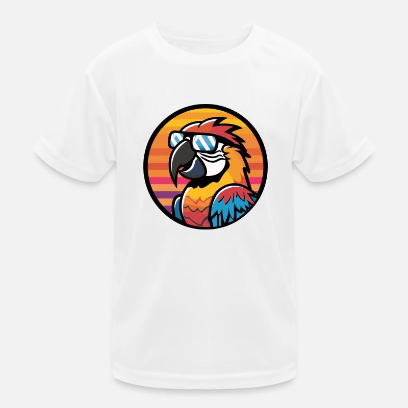 Papagei Comic Cool Kinder Funktions-T-Shirt