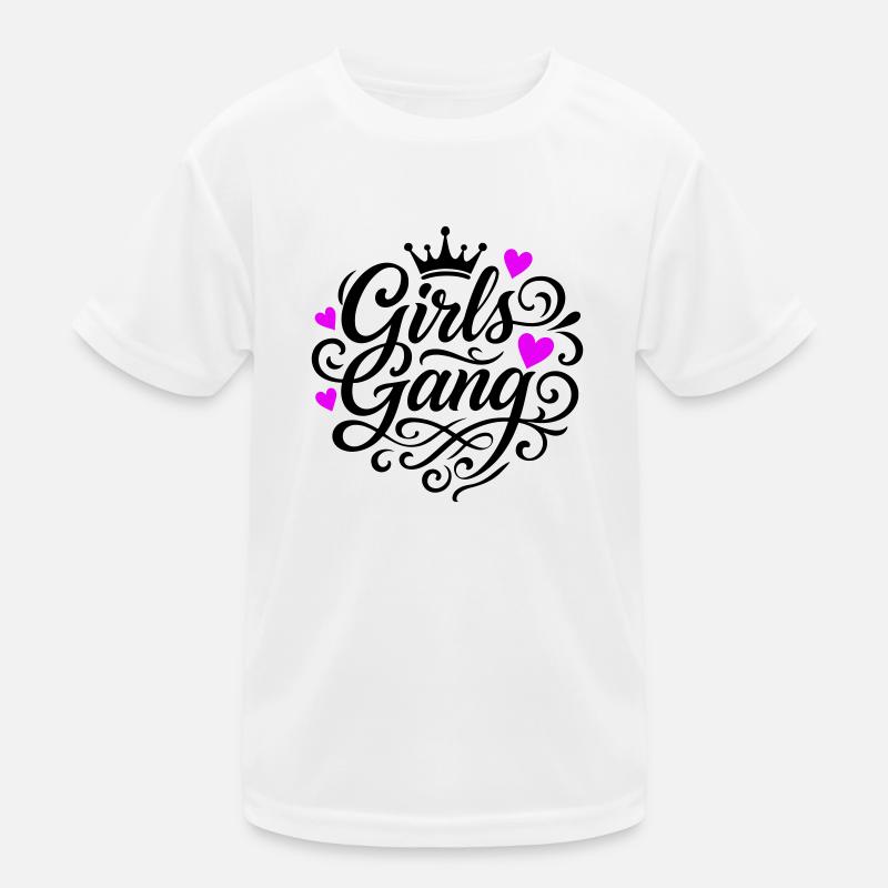 Mädchen Gang Kinder Funktions-T-Shirt