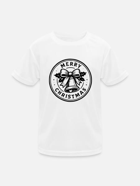 Frohe Weihnachten - Kinder Funktions-T-Shirt - Weiß