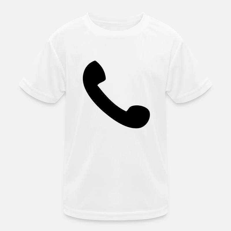 Telefonhörer Kinder Funktions-T-Shirt