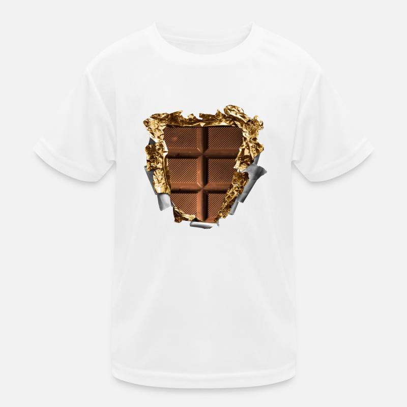 six pack schokolade Kinder Funktions-T-Shirt
