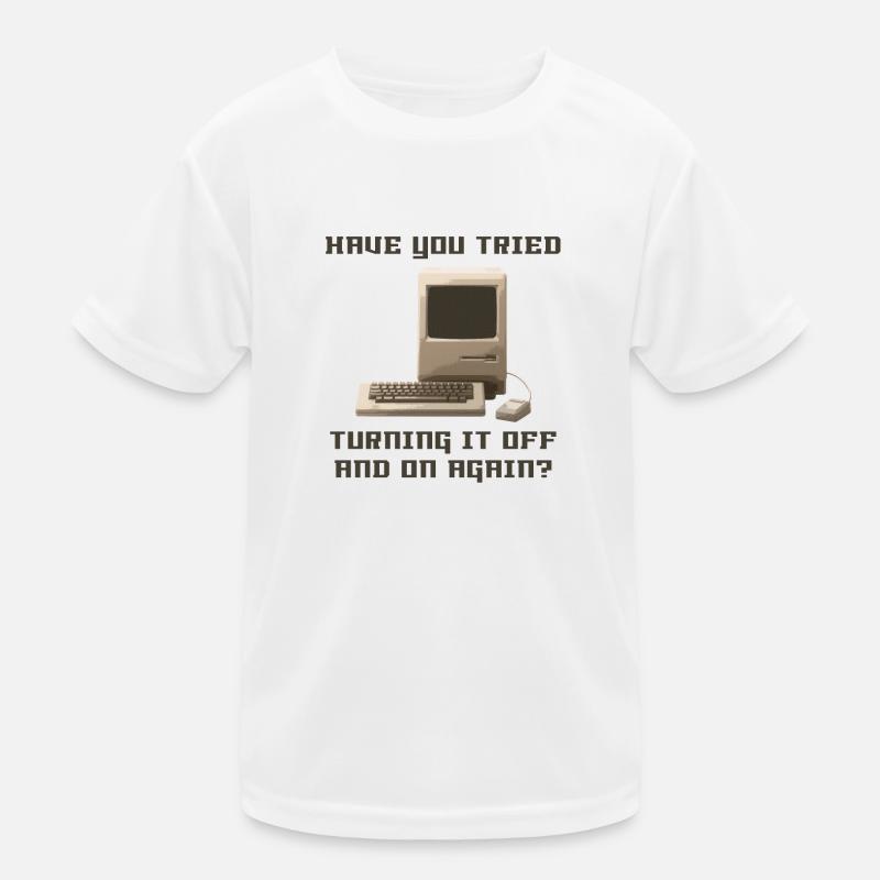Computer off and on again Kids Functional T-Shirt