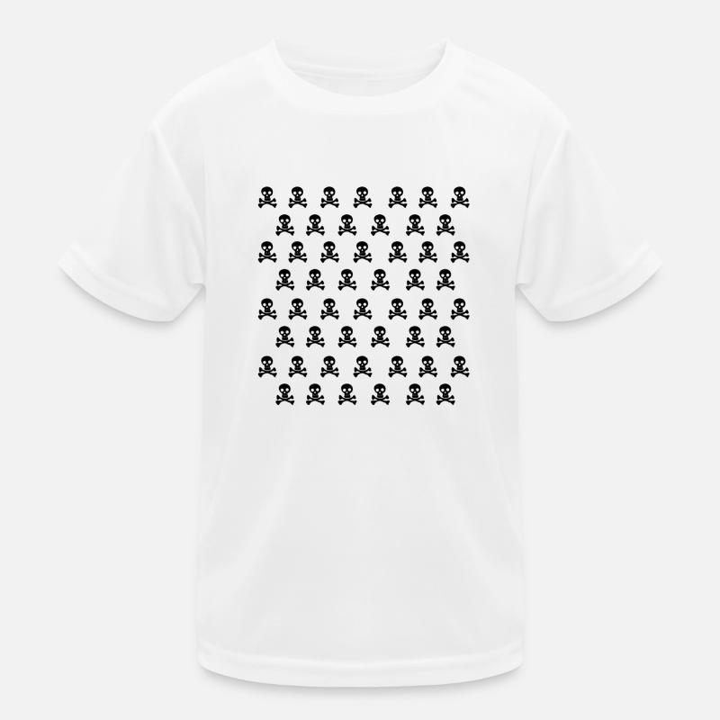 Emo Schädel Kinder Funktions-T-Shirt
