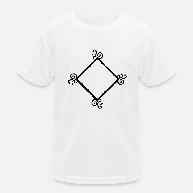 frame_vec_1 en - Kids Functional T-Shirt - white