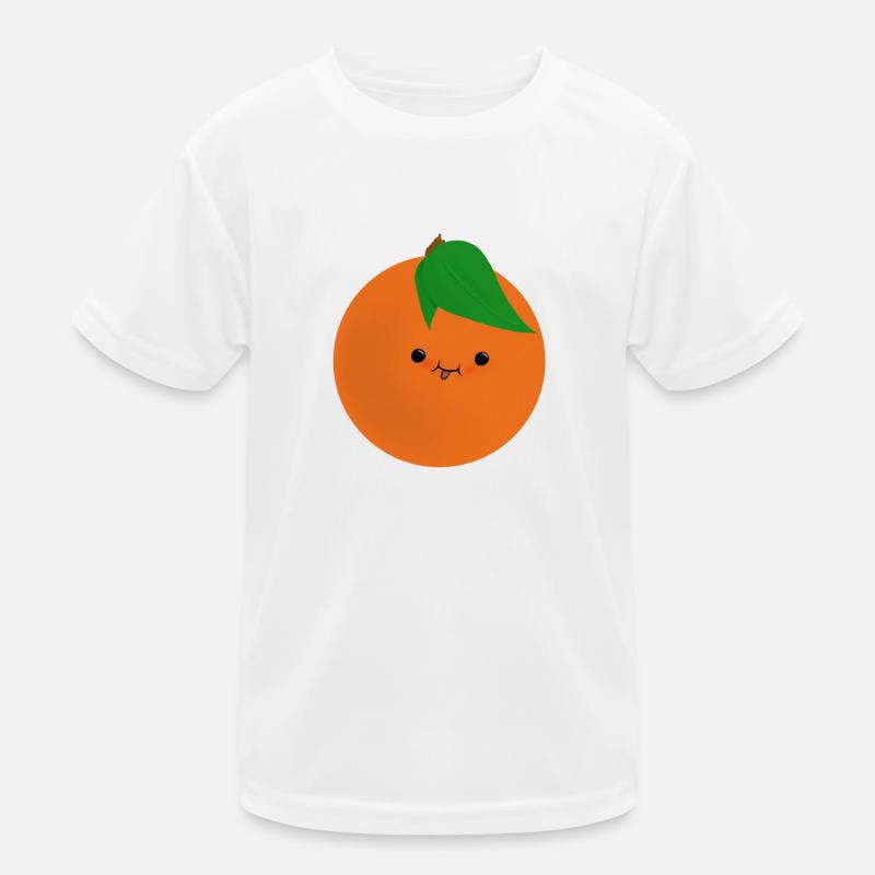 Nette orange Kinder Funktions-T-Shirt