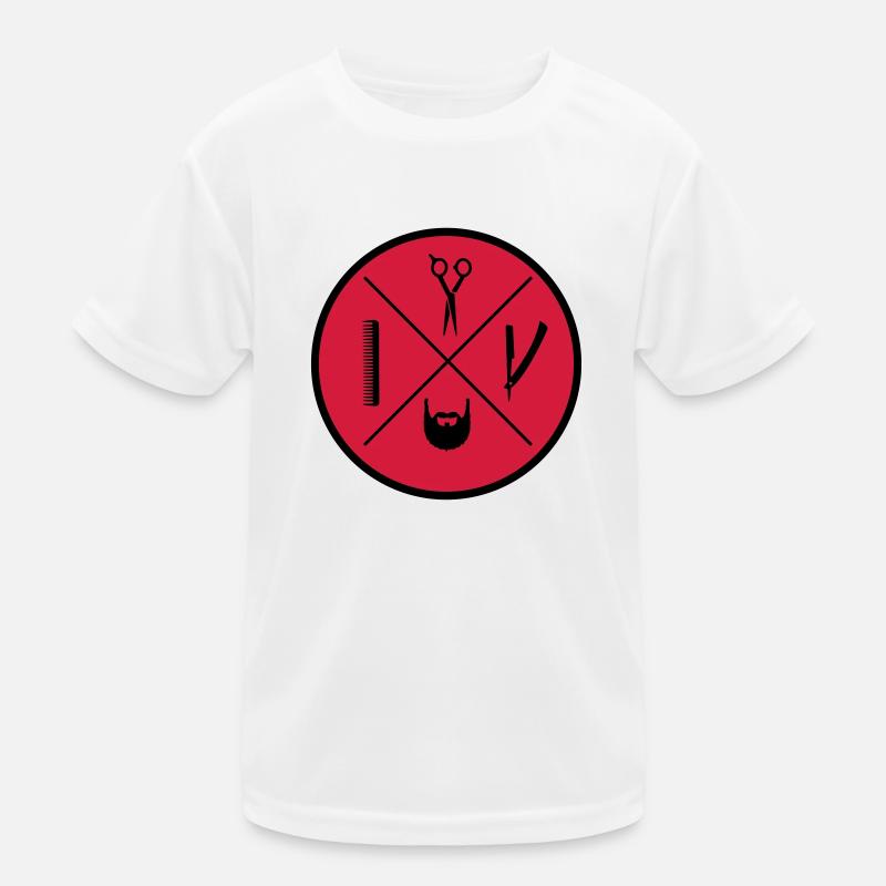 logo barber Kids Functional T-Shirt