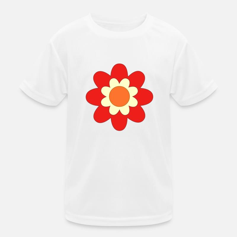 Blümchen 1 - Funktionsshirt til børn - hvid