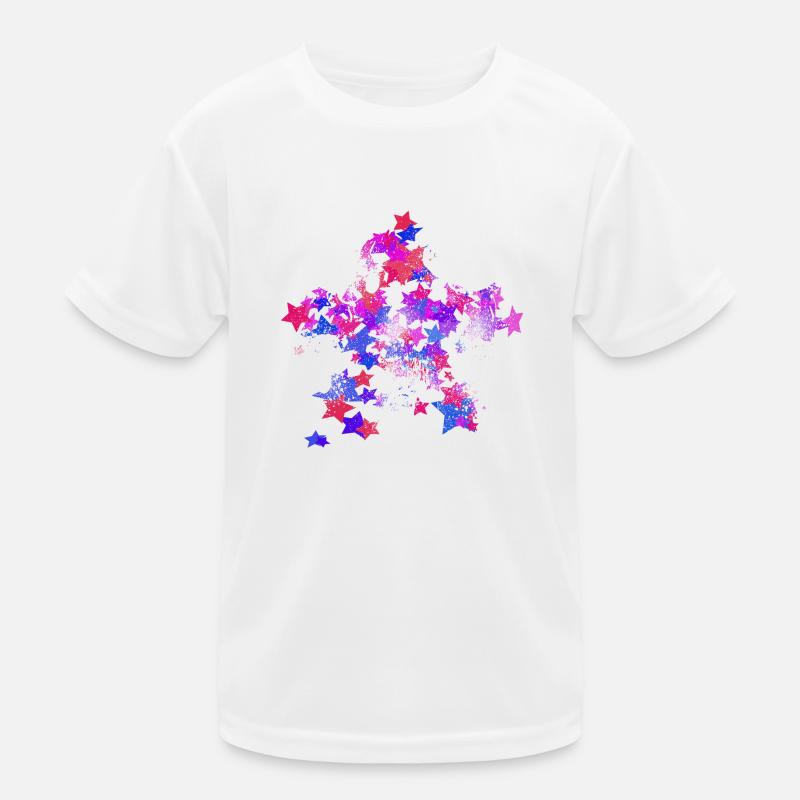sterne Kinder Funktions-T-Shirt