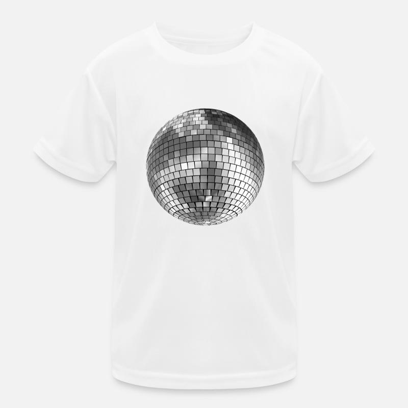 Boule disco miroir balle T-shirt sport Enfant