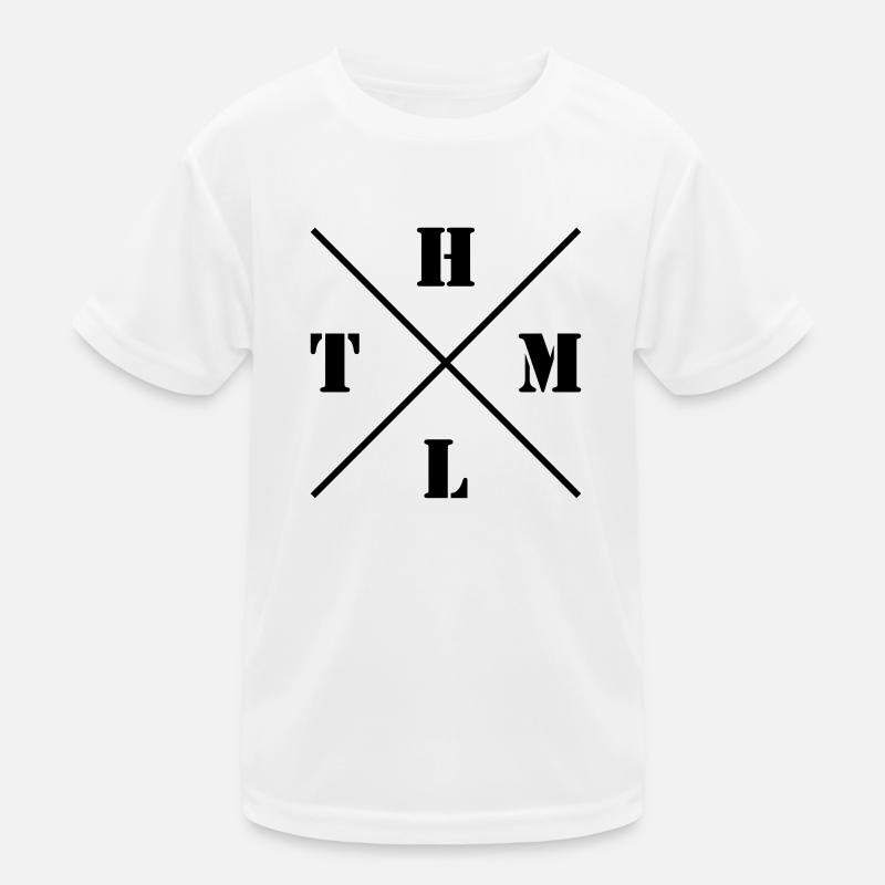 HTML Logo Kinder Funktions-T-Shirt