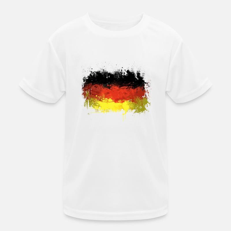 Deutsch Flagge Graffiti Kinder Funktions-T-Shirt