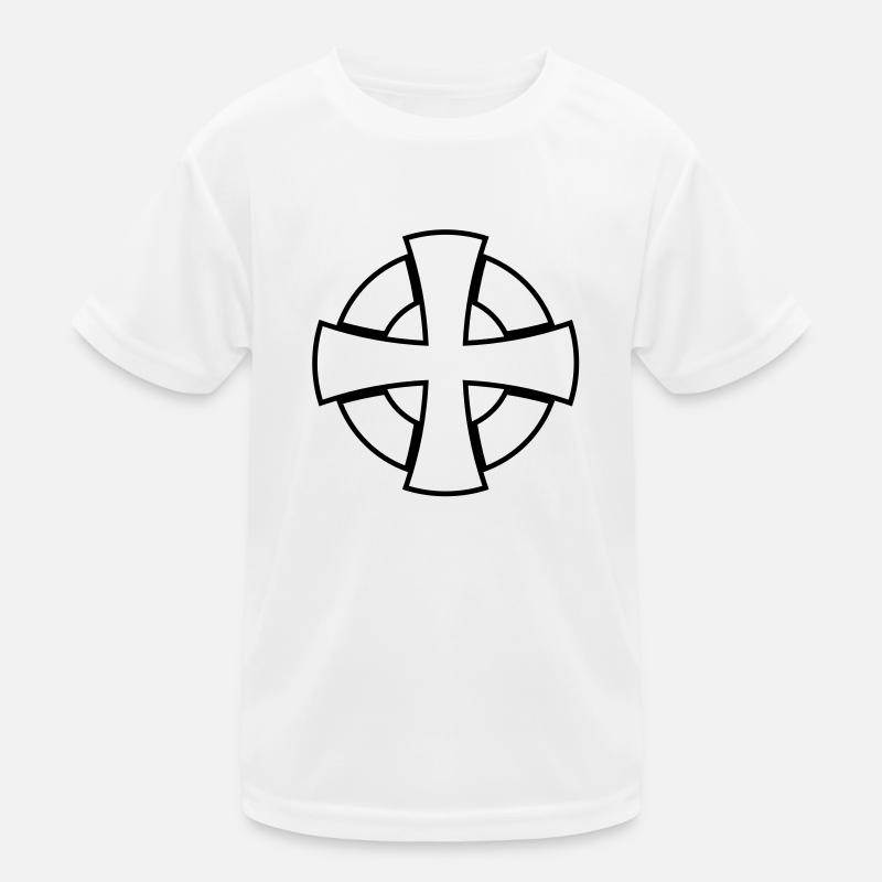 Celtic Cross__V005 Kinder Funktions-T-Shirt