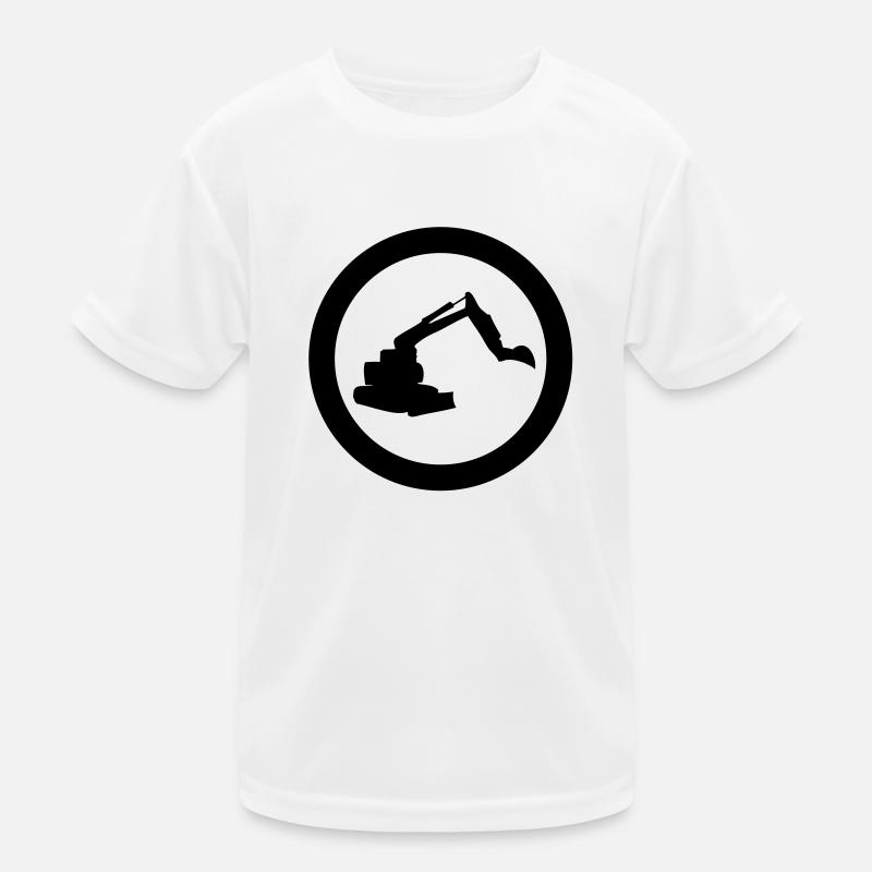 digger icon Kids Functional T-Shirt
