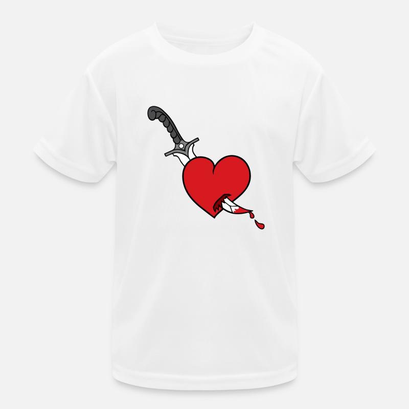 Coeur de couteau T-shirt sport Enfant