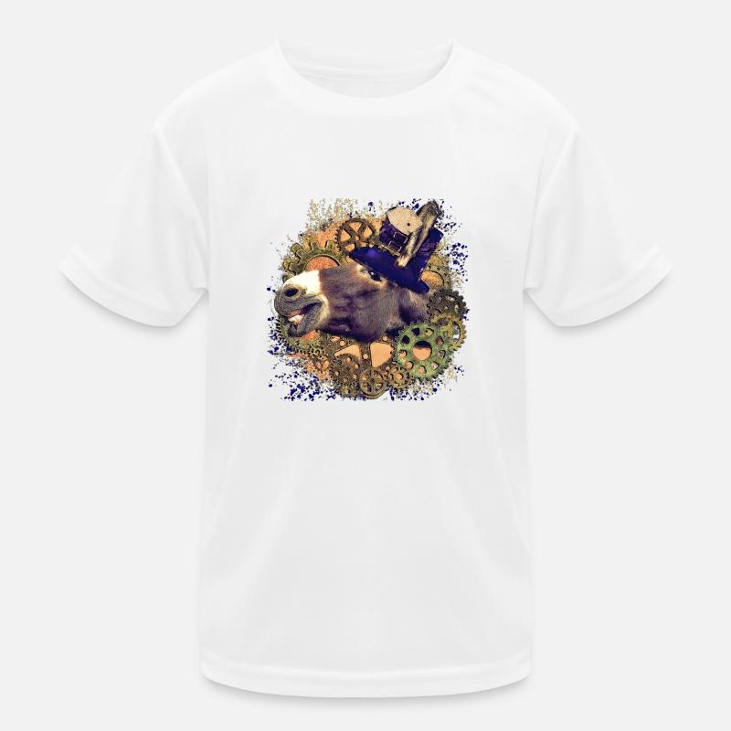 Steampunk Esel Kinder Funktions-T-Shirt