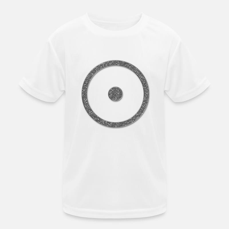 I AM - creator enabled - point in circle - digital Kids Functional T-Shirt