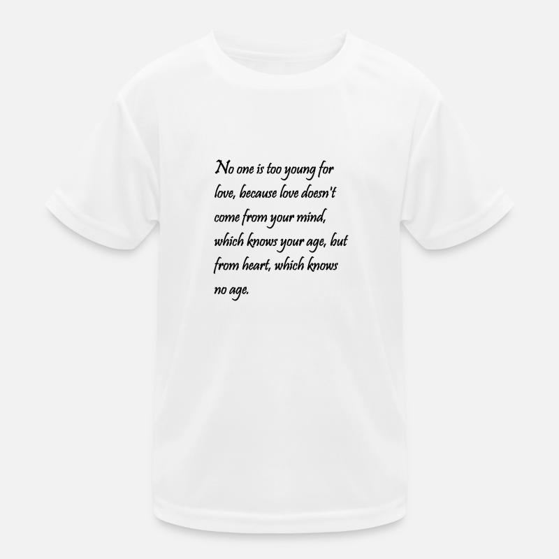 citations d'amour De T-shirt sport Enfant