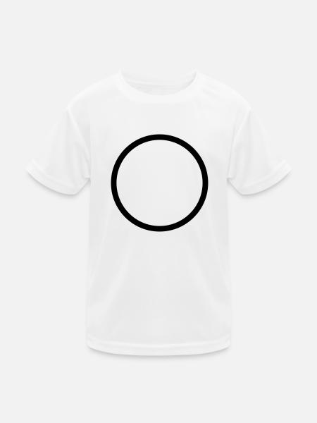 circle - Kids Functional T-Shirt - white - Front