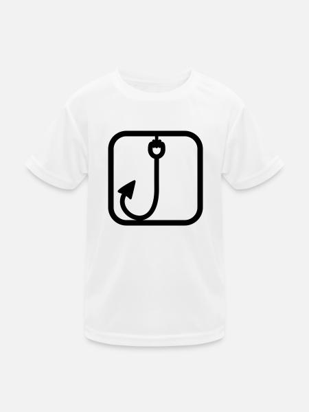 Fishing Sport - Kinder Funktions-T-Shirt - Weiß