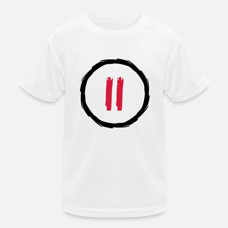 key break number 2 play music buttons circles rings Kids Functional T-Shirt
