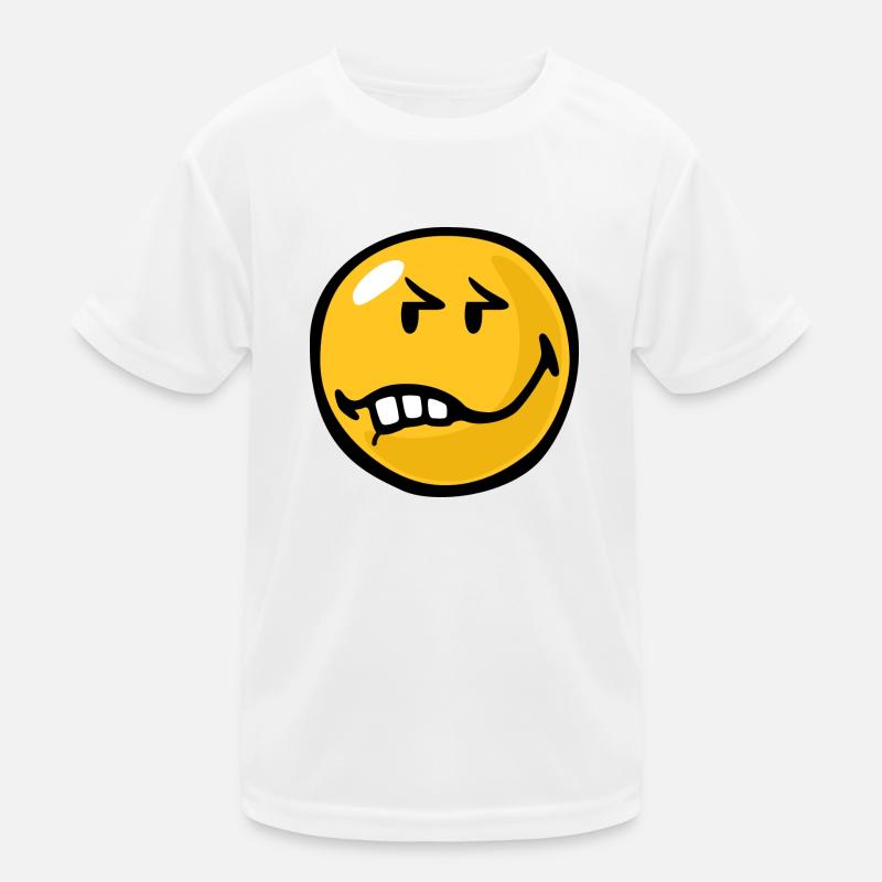 Smiley Anger Exasperation Kinder Funktions-T-Shirt