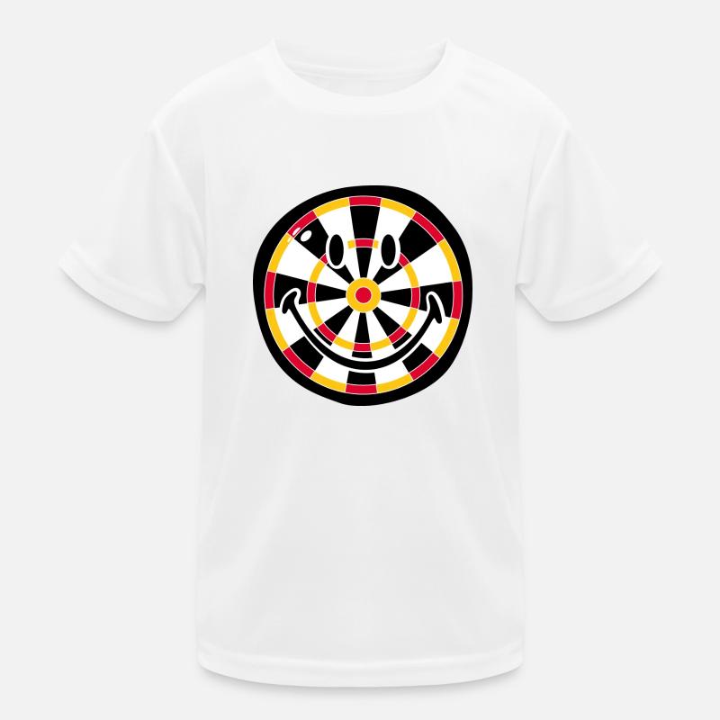 Smiley Dart Board Kinder Funktions-T-Shirt