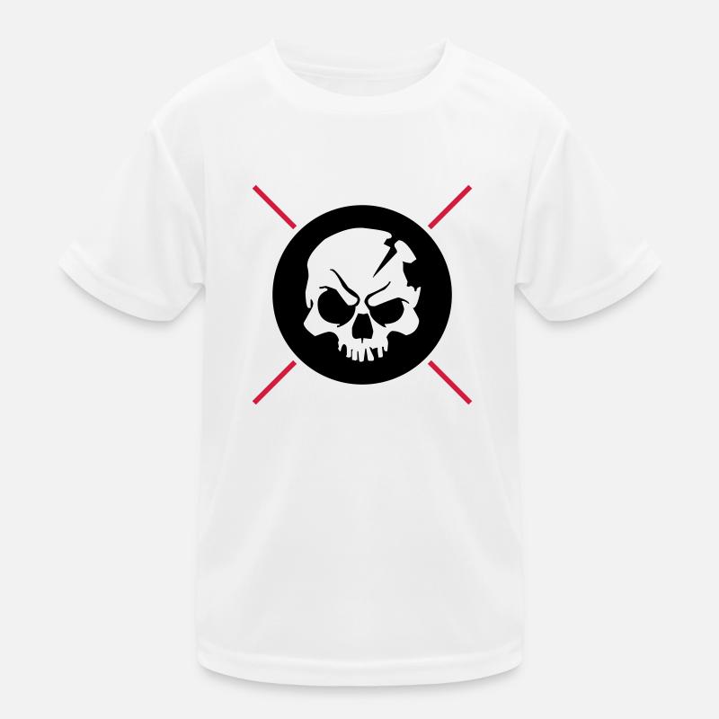 skull design Kinder Funktions-T-Shirt