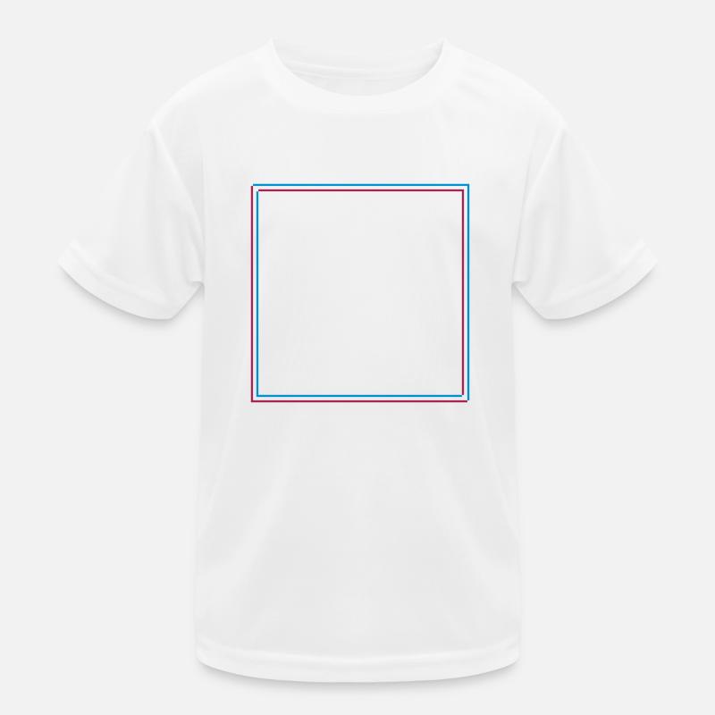 Square Rectangle 3D Kids Functional T-Shirt