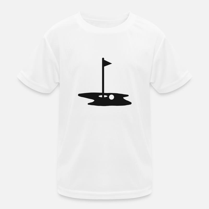 Golfschläger Golfball Golfer Golfspieler Golf Kinder Funktions-T-Shirt