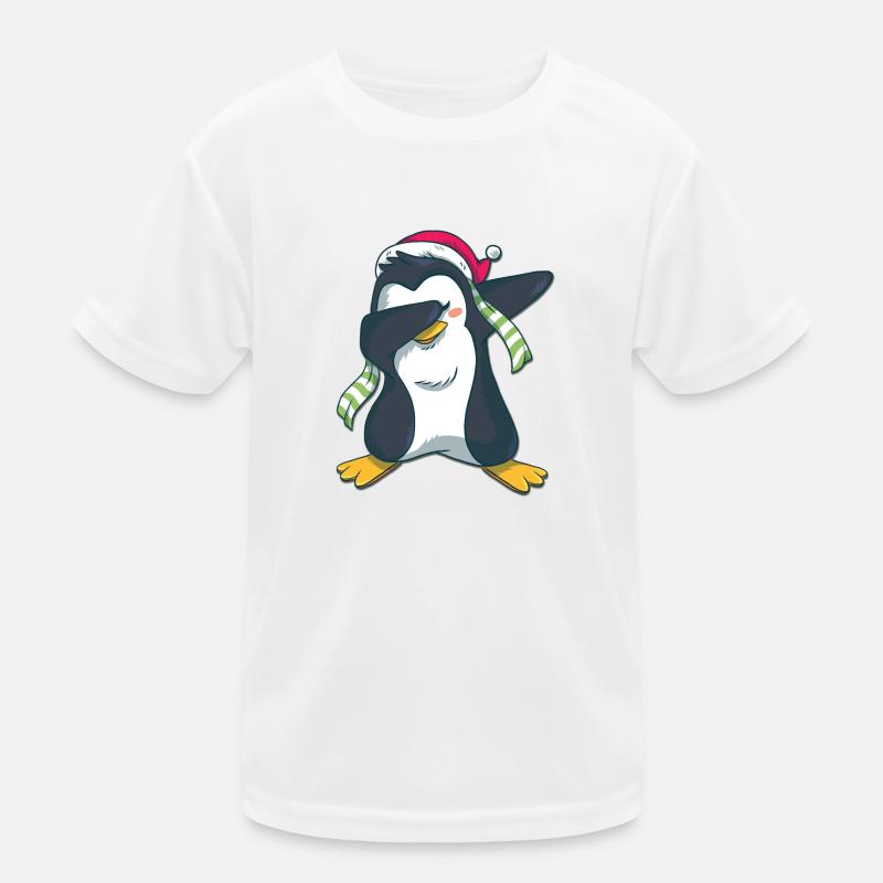 Penguin dabbing Kids Functional T-Shirt