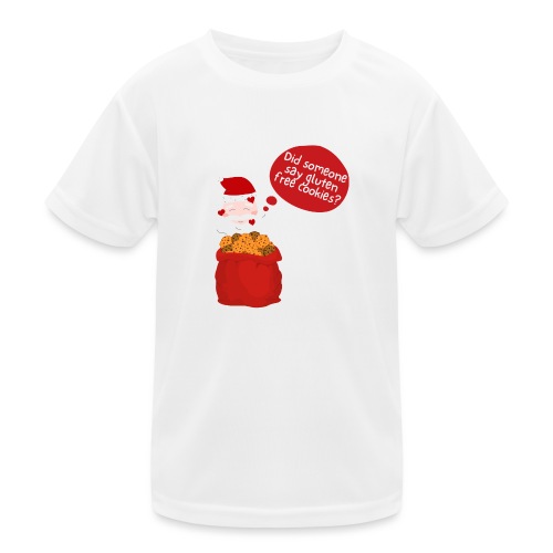 Santa goes gluten free - Kinder Funktions-T-Shirt