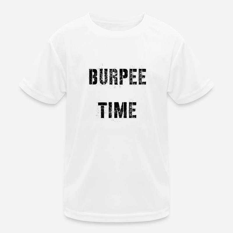 Burpee-Zeit Kinder Funktions-T-Shirt