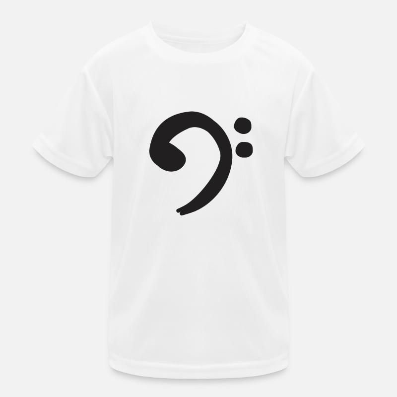 Clé de Fa - Noir T-shirt sport Enfant