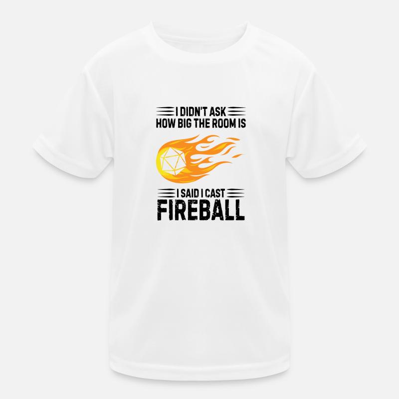 Fireball Gift Nerd Saying Joke Kids Functional T-Shirt