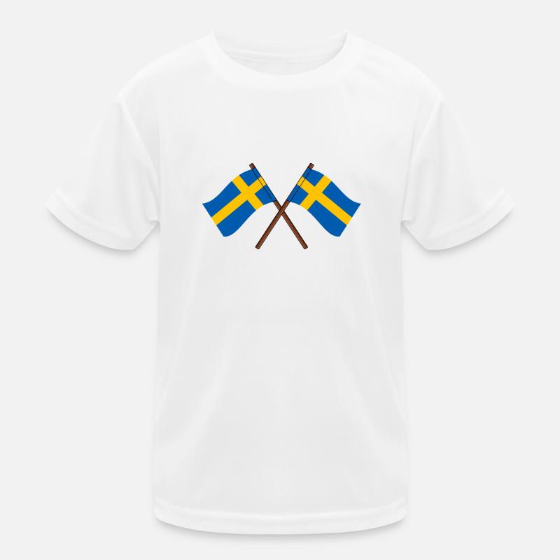 Drapeaux de la Suède T-shirt sport Enfant