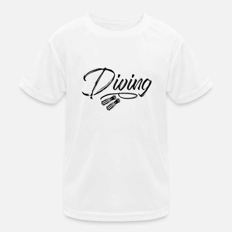 diving diving diving fins Kids Functional T-Shirt