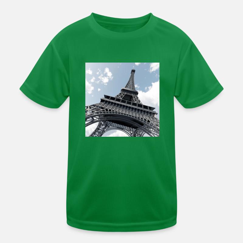 Der Eiffelturm in Paris Kinder Funktions-T-Shirt