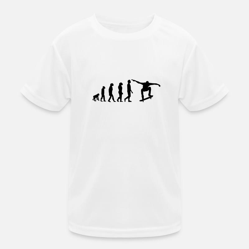 EVOLUTION SKATE - T-shirt sport Enfant - blanc