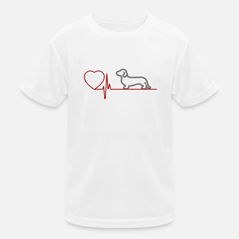 Dackel Kinder Funktions-T-Shirt