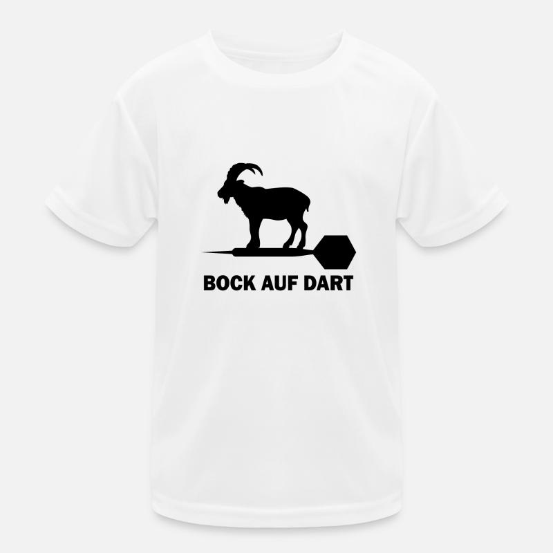 Bock auf Dart Spruch Wurfspieß Geschenk Kinder Funktions-T-Shirt